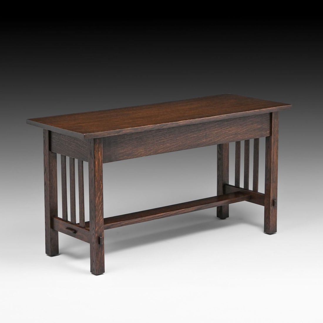 Arts & Crafts Period Oak Slatted Piano Bench c1910 (1 of 5)
