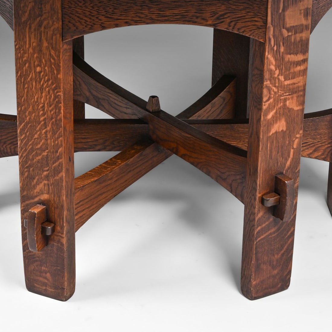 Gustav Stickley #625 Oak Hexagonal Library Table c1905 - 6