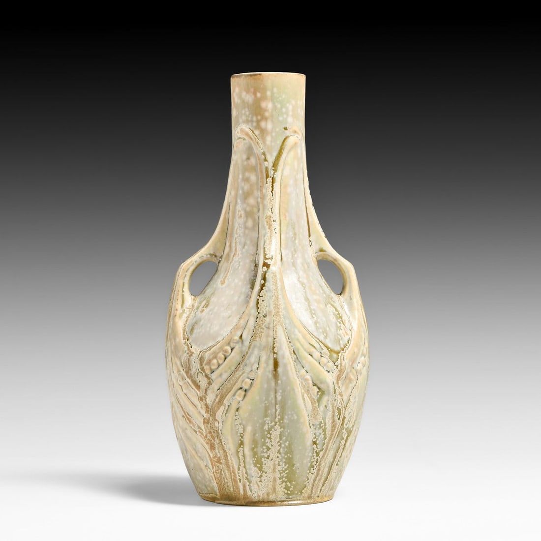 René Denert (1872–1937) French Art Nouveau Glazed Stoneware Vase c1910s (1 of 5)