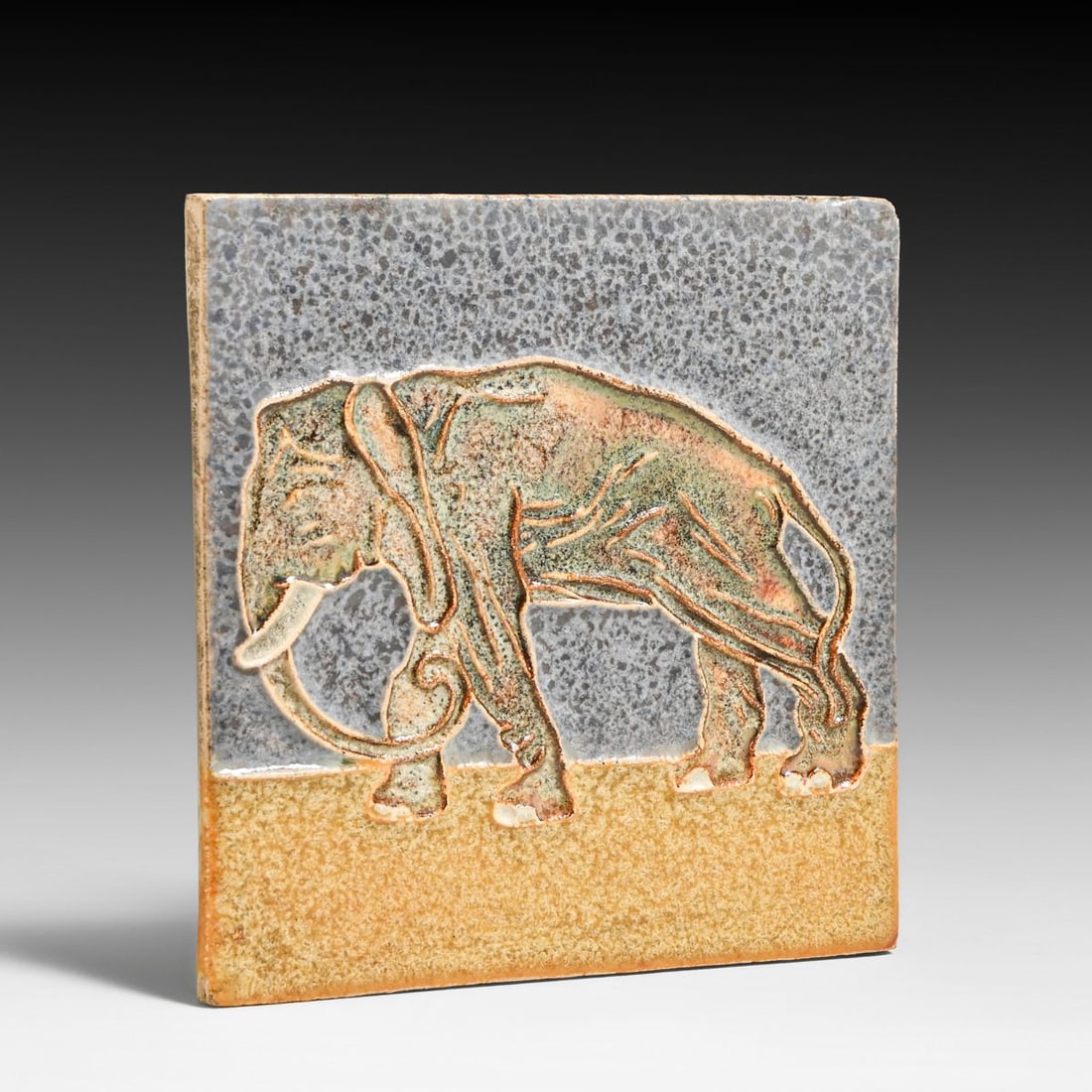 Royal Delft Elephant Tile c1910 - 3