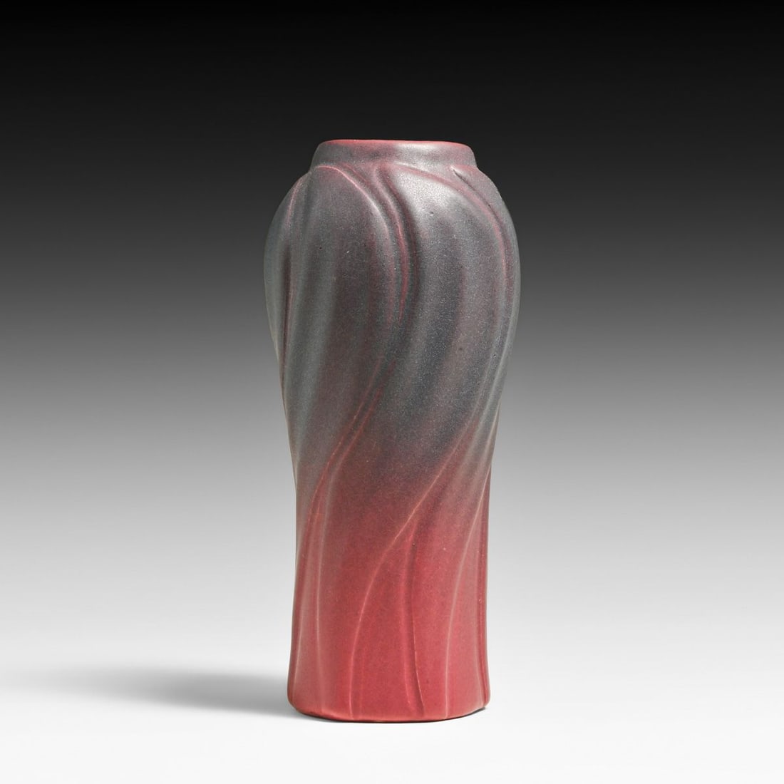 Van Briggle #824 Matte Glazed Mulberry Swirl Vase c1922-1926 (1 of 4)