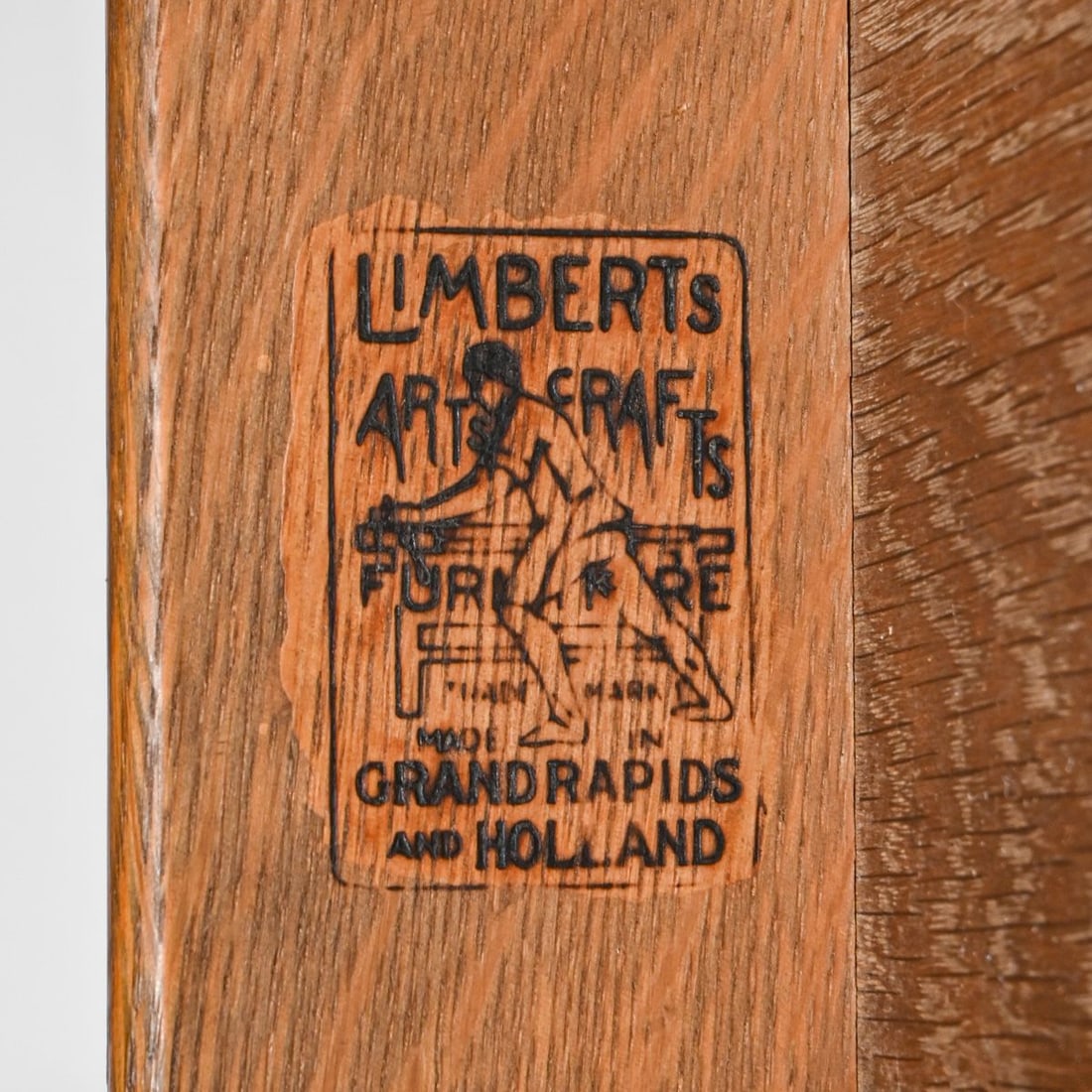 Limbert Oak One-Drawer Vanity c1910 - 4