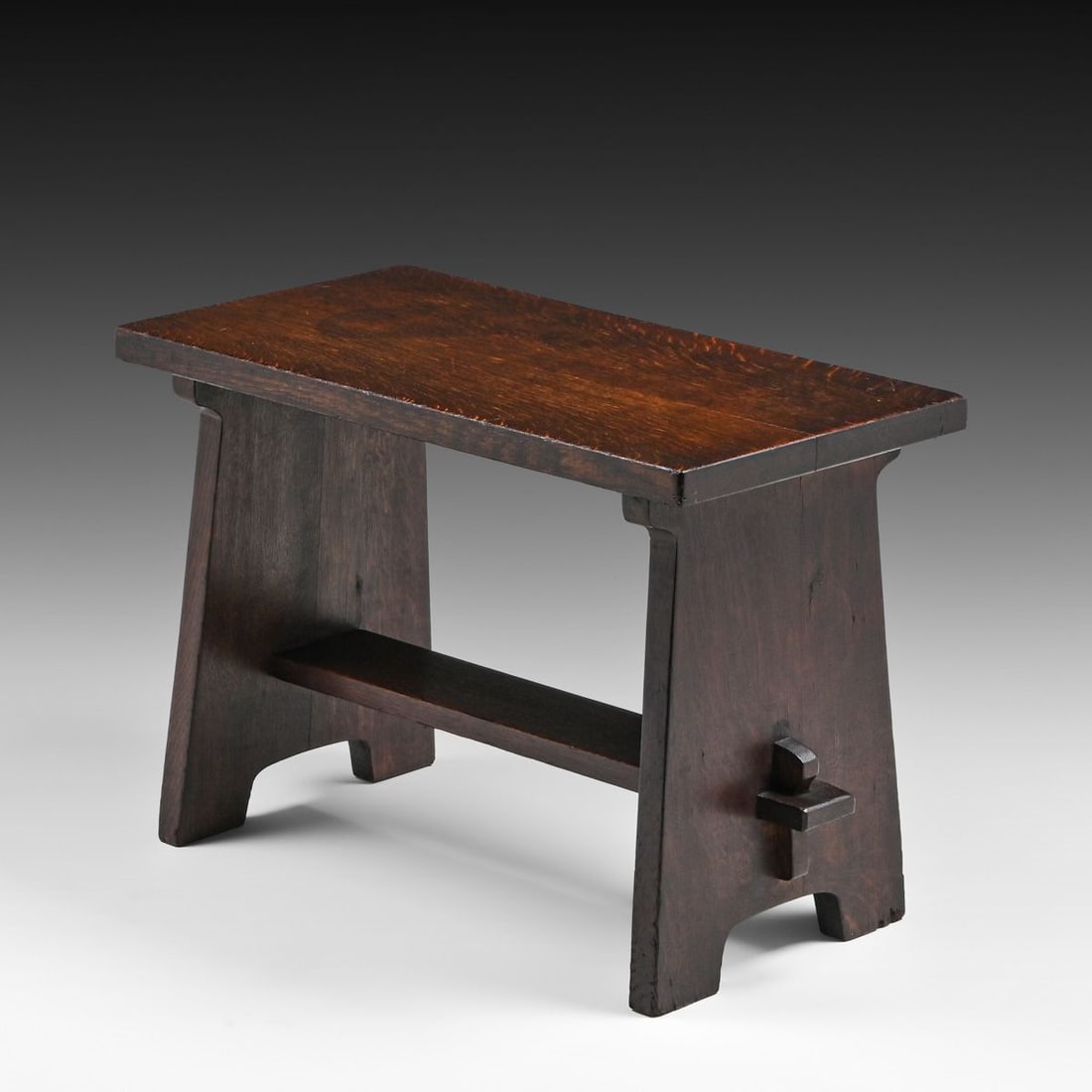 Early Gustav Stickley #194 Oak Stool c1902 - 2
