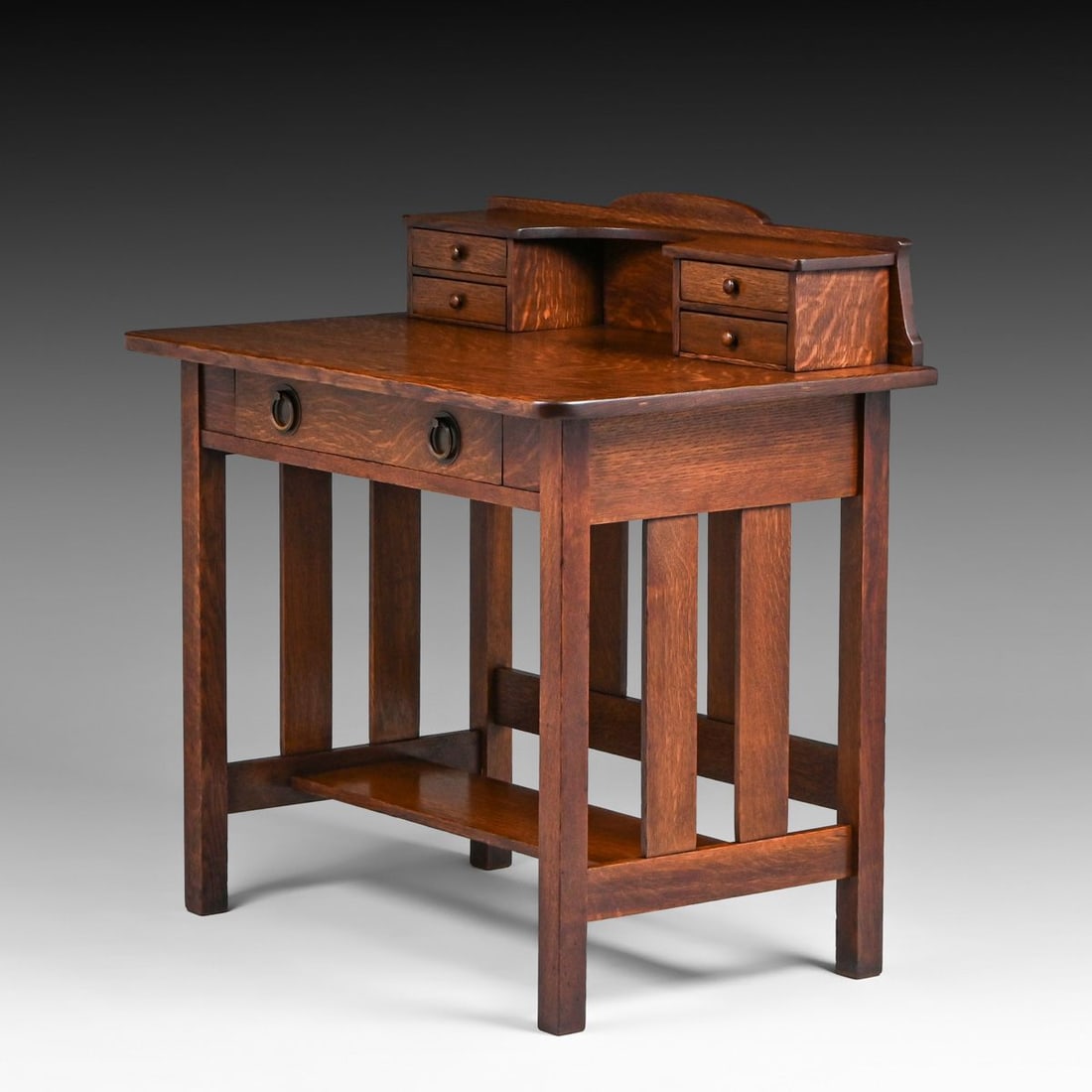 Stickley Brothers Two-Drawer Postcard Desk c1905 - 2