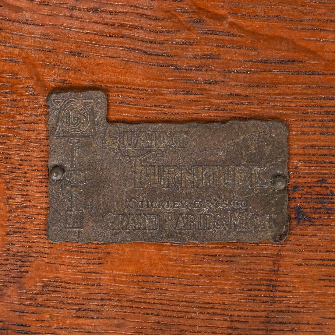 Stickley Brothers Two-Drawer Postcard Desk c1905 - 4