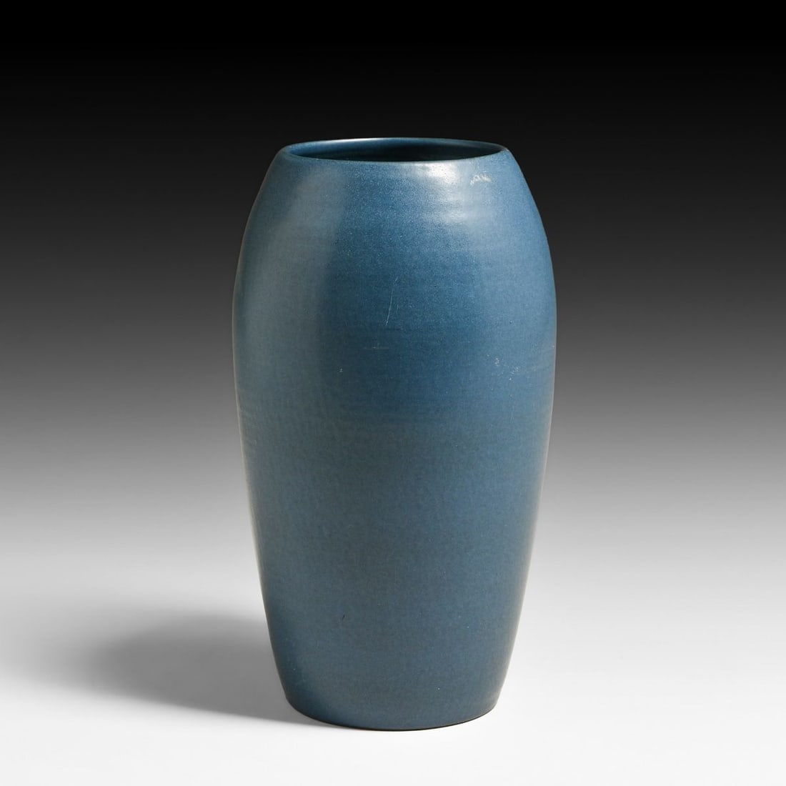 Large Marblehead Pottery Matte Blue Vase c1910 - 2