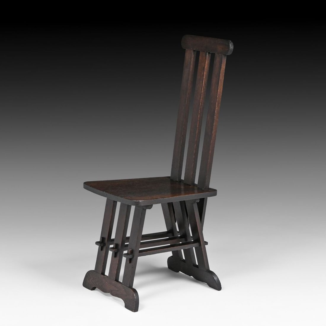 Ford & Johnson Oak Hall Chair c1902 - 3