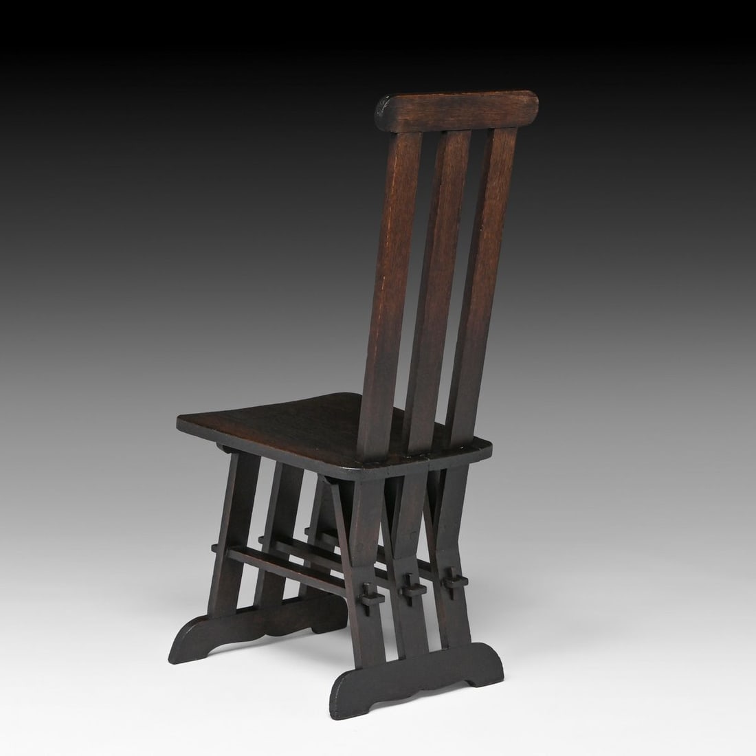 Ford & Johnson Oak Hall Chair c1902 - 4