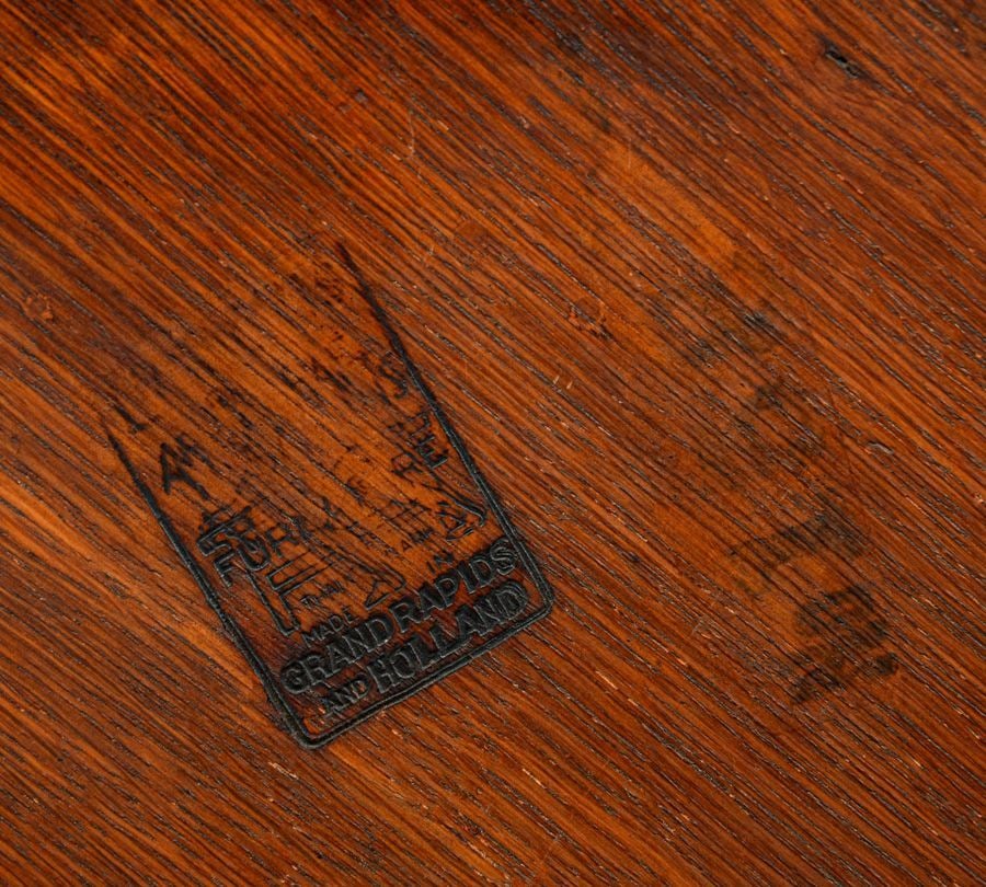 Limbert Double Oval Cutout Table c1910 - 5