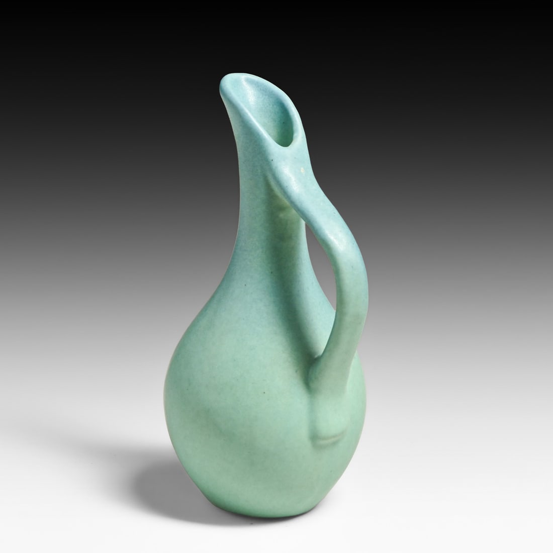 Van Briggle Matte Turquoise Small Pitcher c1960s - 4
