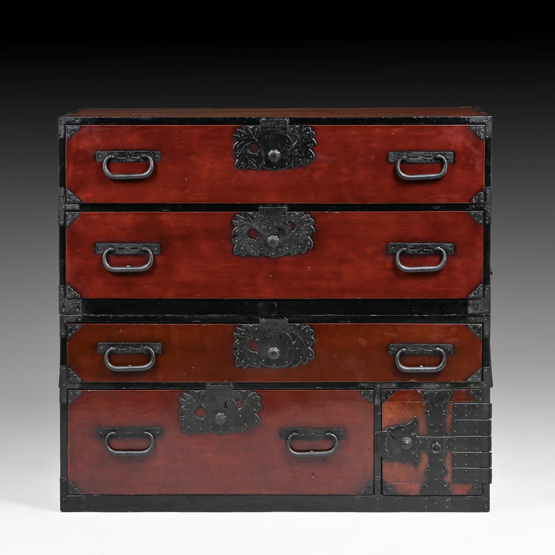 Antique Japanese Meiji Period Two-Part Isho Tansu (Clothing Chest) c1880s/1890s (1 of 8)