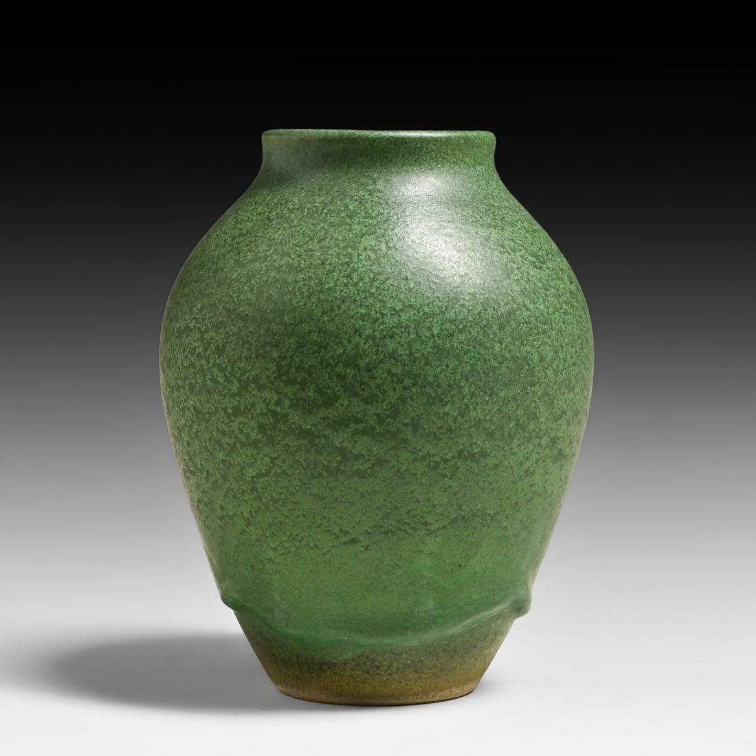 FHR Los Angeles Matte Green Drip Vase c1908 - 2