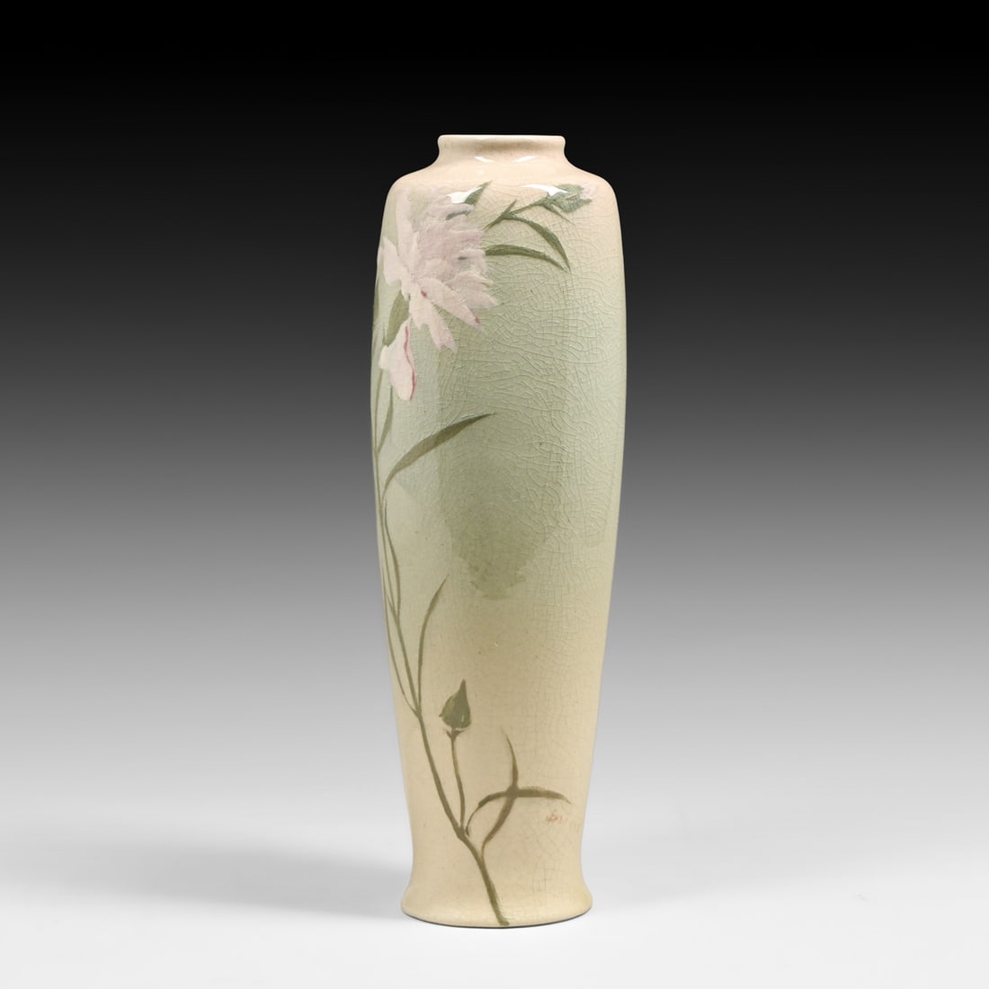 Owens Lotus Carnation Vase c1905 - 2