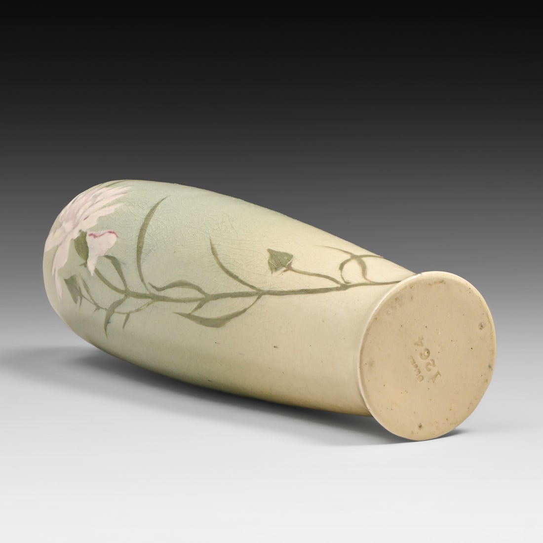 Owens Lotus Carnation Vase c1905 - 5
