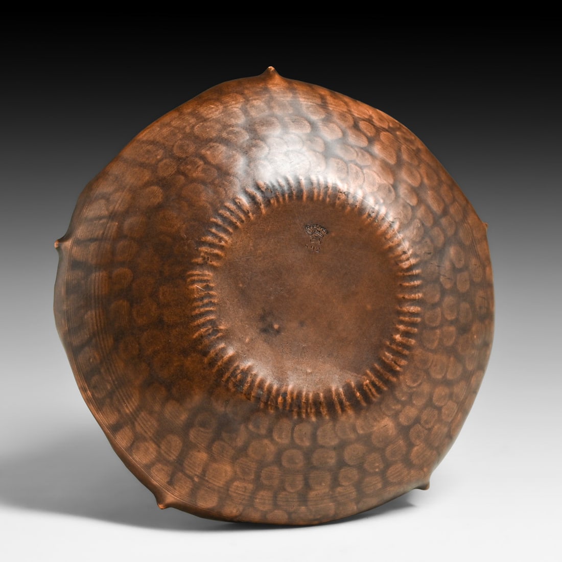 Craftsman Studios #892 Hammered Copper Bowl c1930s - 5