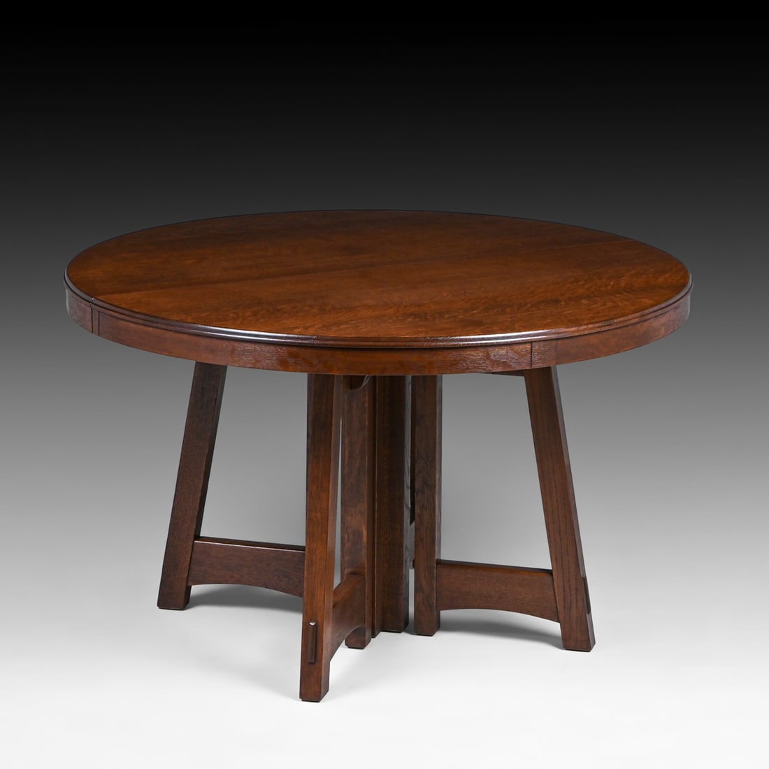 Limbert Oak Flared Leg Dining Table c1910 (1 of 4)