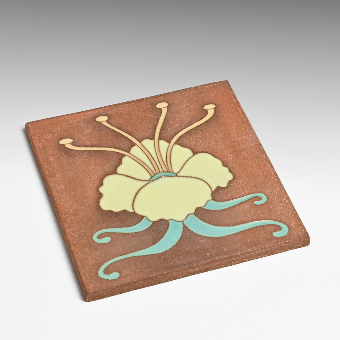 Contemporary Van Briggle Iris Tile 2002 - 3