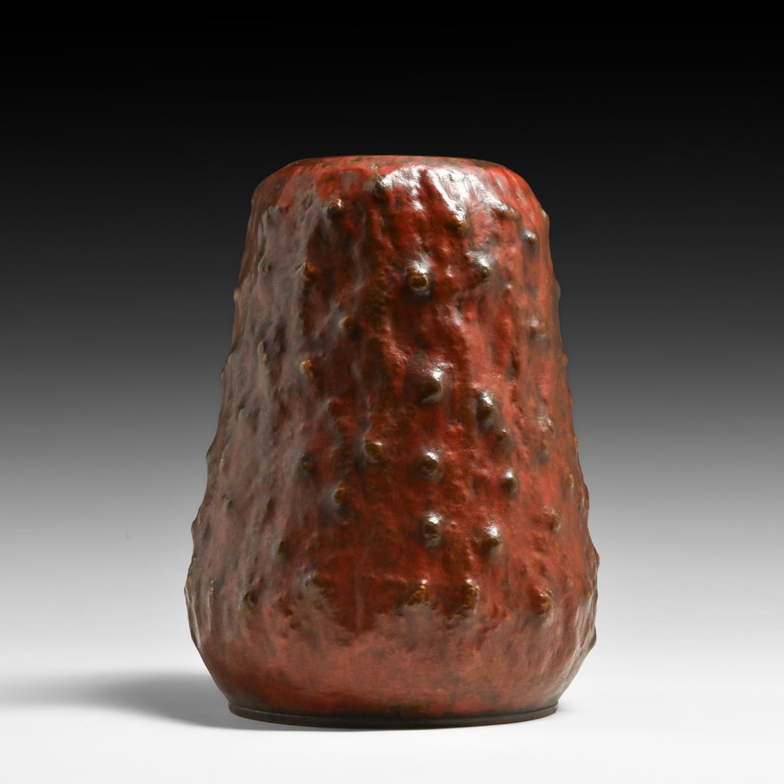 Contemporary Michael Adams - Aurora Studios Hammered Copper Experimental Warty Vase 2025: Contemporary Michael Adams - Aurora Studios Hammered Copper Experimental Warty Vase 2025. Signed. Excellent original patina. 10.25"h x 7"d FREE NATIONWIDE SHIPPING Free Nationwide Shipping within the