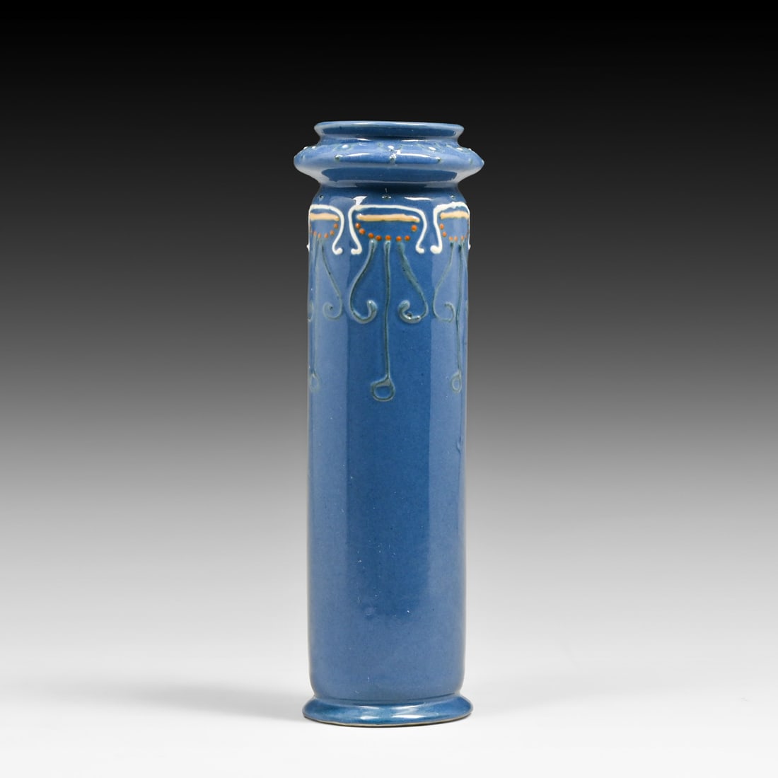 Roseville Aztec – Frederick Rhead Designed Vase c1904-1905: Roseville Aztec – Frederick Rhead Designed Vase c1904-1905. Unsigned. Perfect condition. 9 3/8"h x 3"d FREE NATIONWIDE SHIPPING Free Nationwide Shipping within the lower 48 states for all purchases