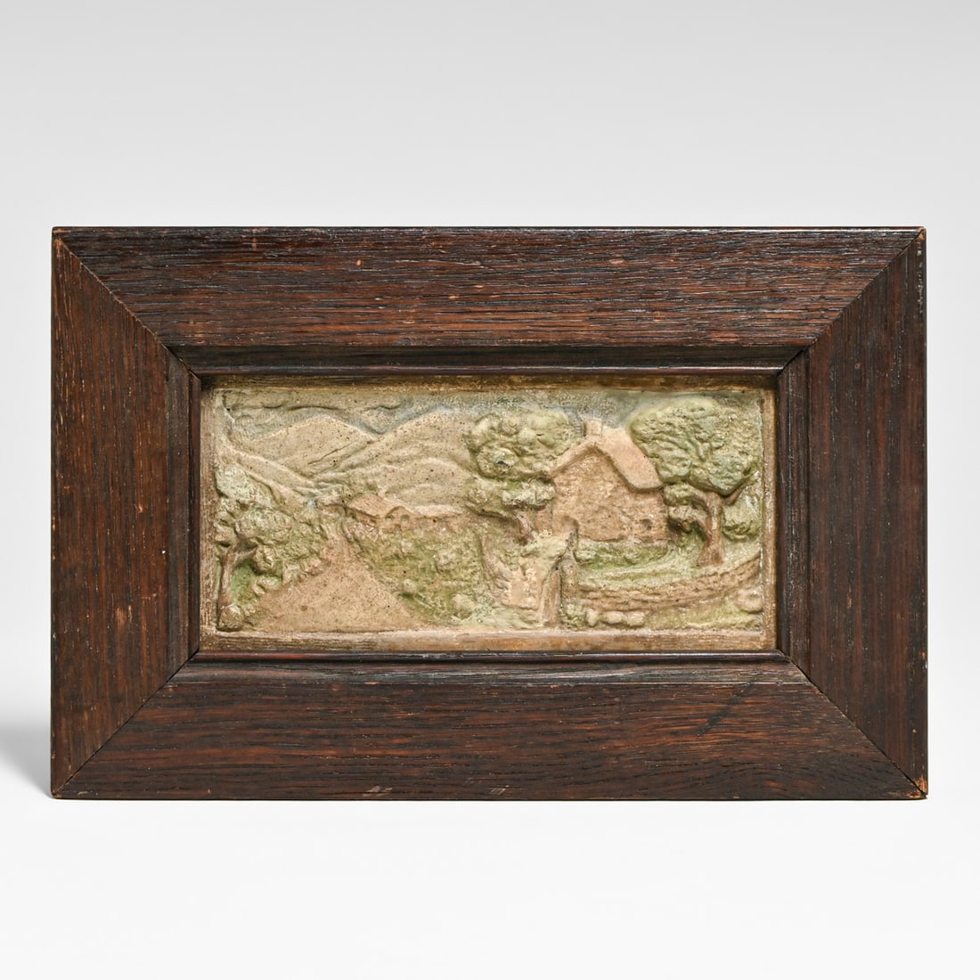 Tudor Pottery - Los Angeles Scenic Tile c1930s: Tudor Pottery - Los Angeles Scenic Tile c1930s. Signed. Perfect condition. 4"h x 8"w. Frame 7"h x 10.75"w FREE NATIONWIDE SHIPPING Free Nationwide Shipping within the lower 48 states for all