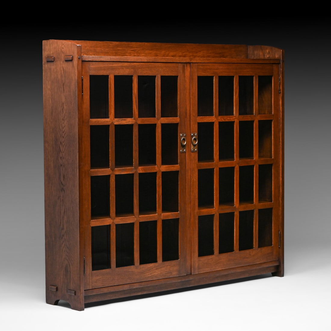 Early Gustav Stickley 62"w Two-Door Bookcase c1902 (1 of 1)