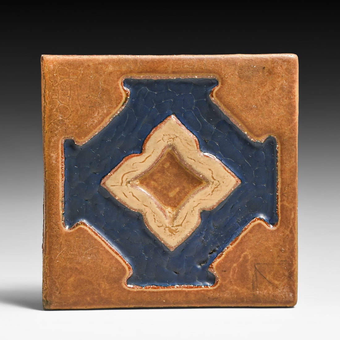 Mosaic Tile Co Three-Color Tile c1920s (1 of 5)