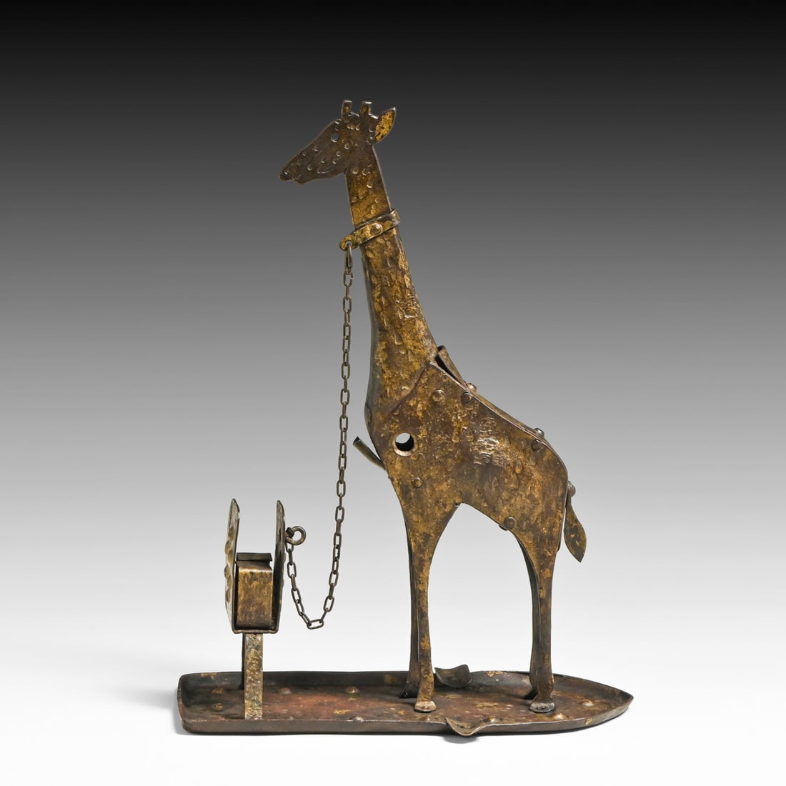 Goberg Secessionist Hand-Forged Iron Giraffe Cigar Cutter c1900 (1 of 6)