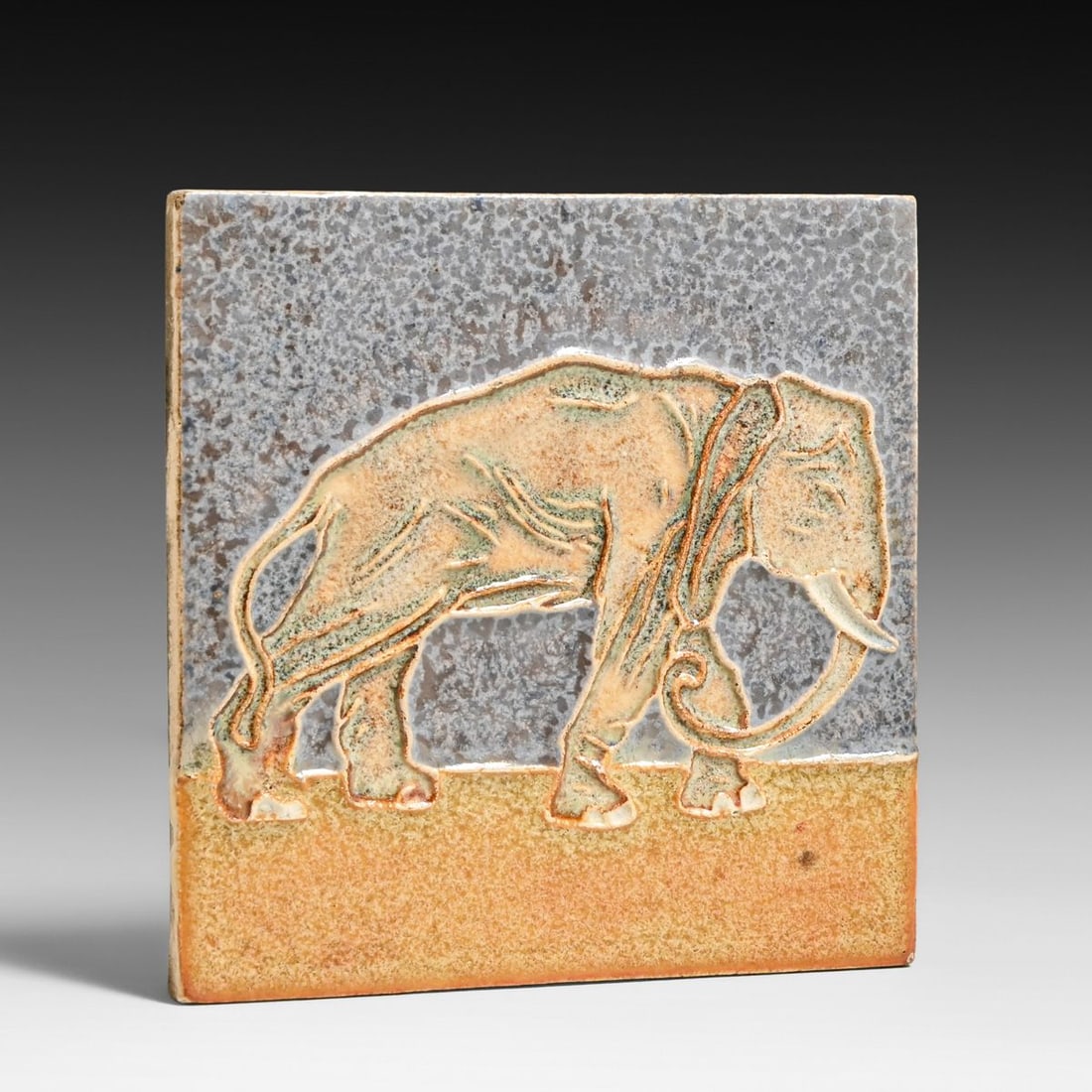 Royal Delft Elephant Tile c1910 - 3
