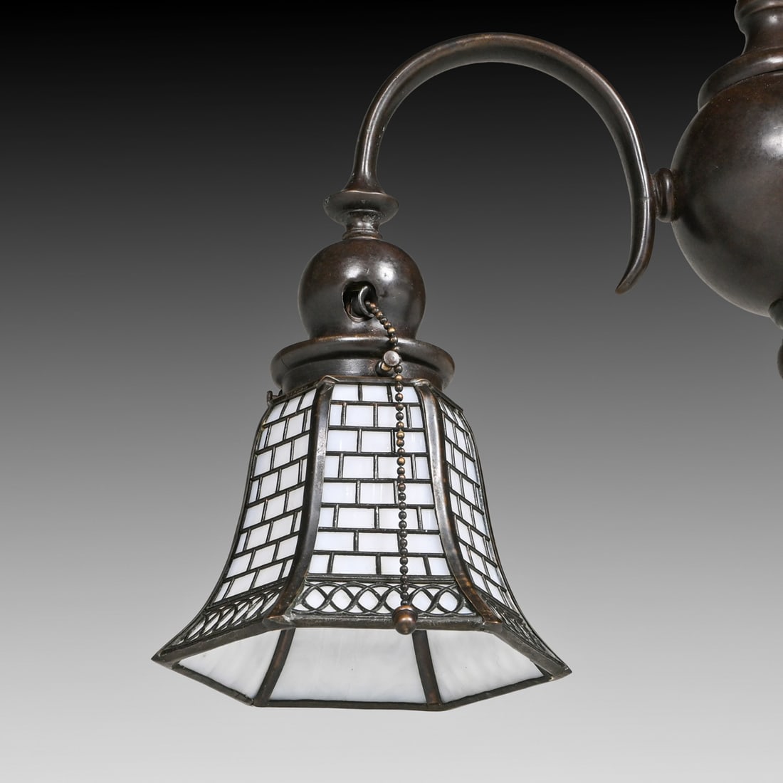 Handel Double Overlay Hanging Light c1910 - 3