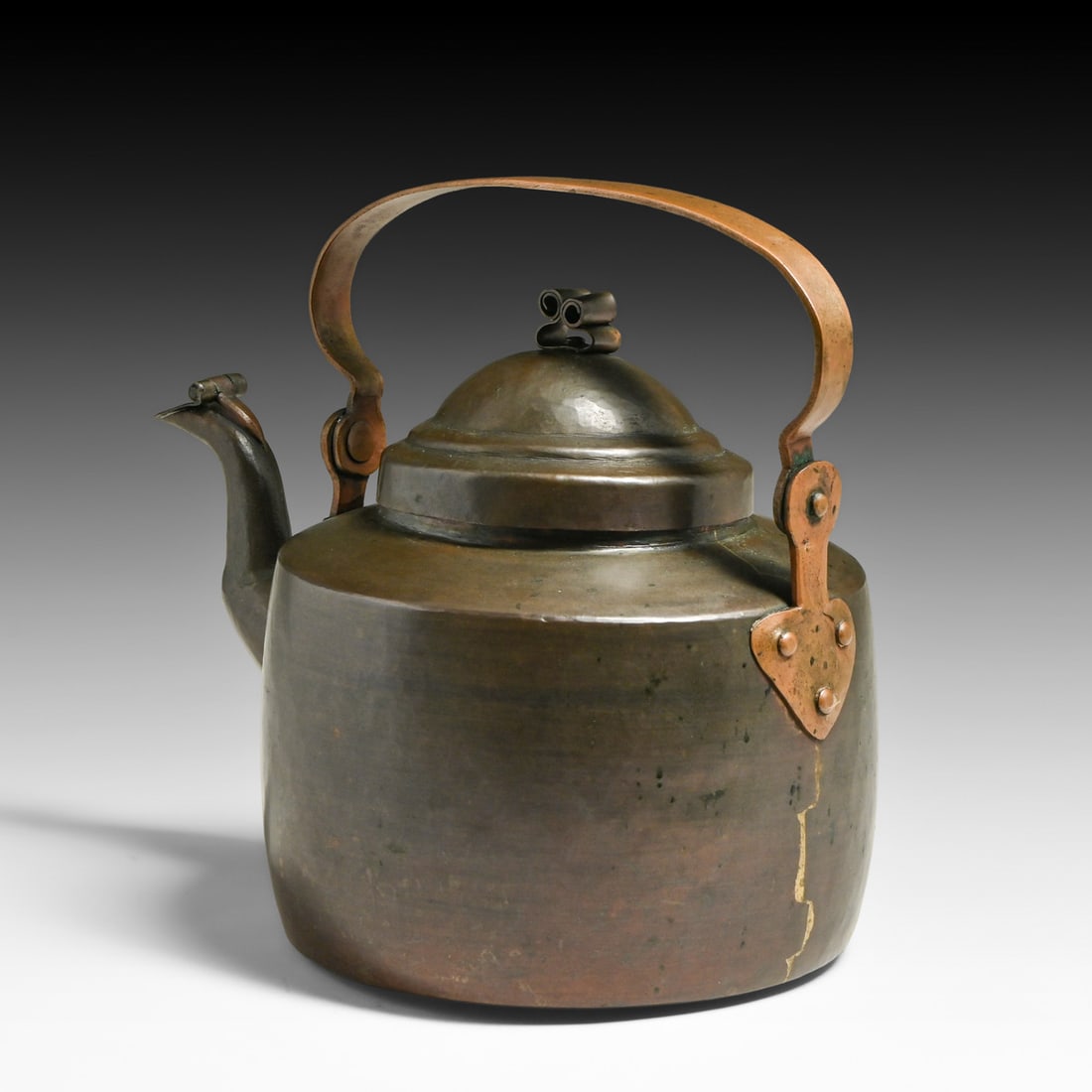 Early Dirk van Erp Hammered Copper Teapot c1908-1909 - 3