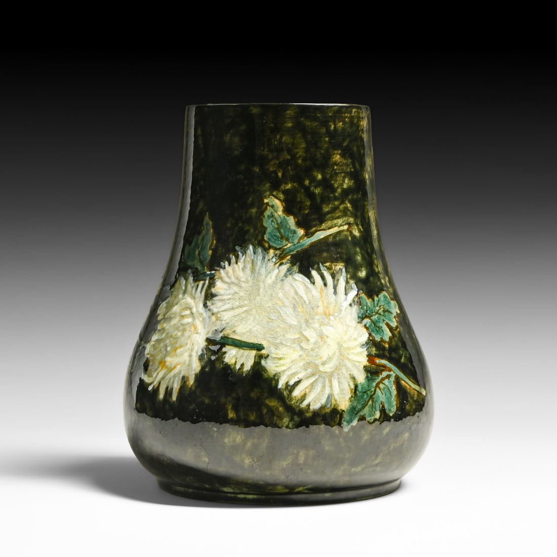 Charles Volkmar - Crown Point Pottery - Corona, Long Island, NY Decorated Vase c1895–1902: Charles Volkmar - Crown Point Pottery - Corona, Long Island, NY Decorated Vase c1895–1902. Signed. Perfect condition. 9.75"h x 8.75"d FREE NATIONWIDE SHIPPING Free Nationwide Shipping within the
