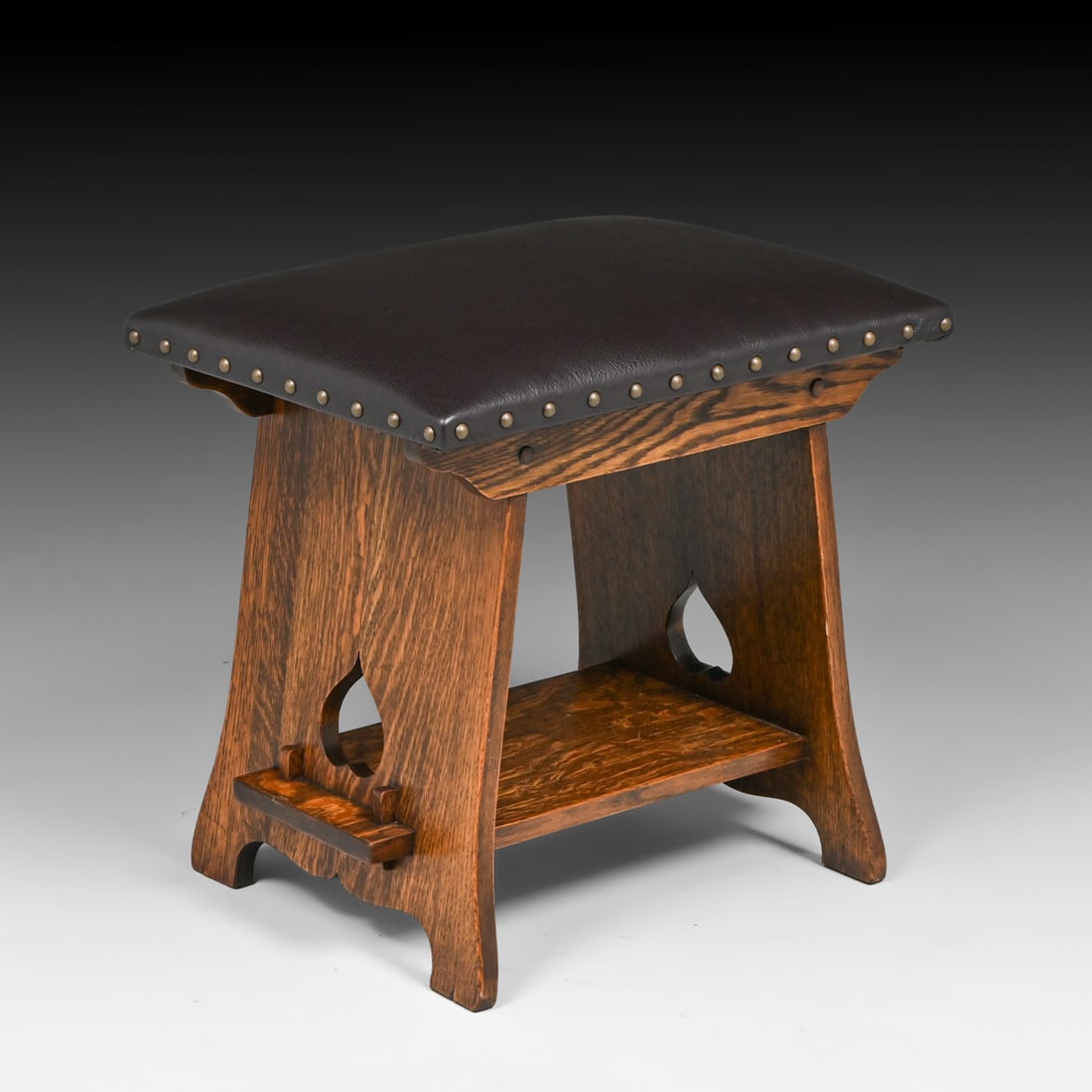 Large Limbert Oak Cricket Footstool c1910 (1 of 6)