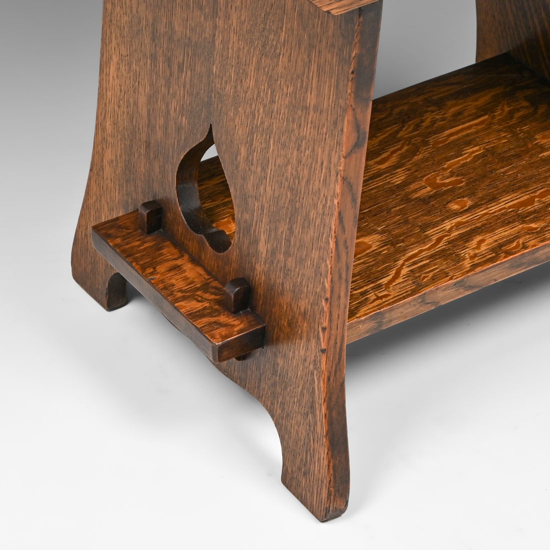 Large Limbert Oak Cricket Footstool c1910 - 5