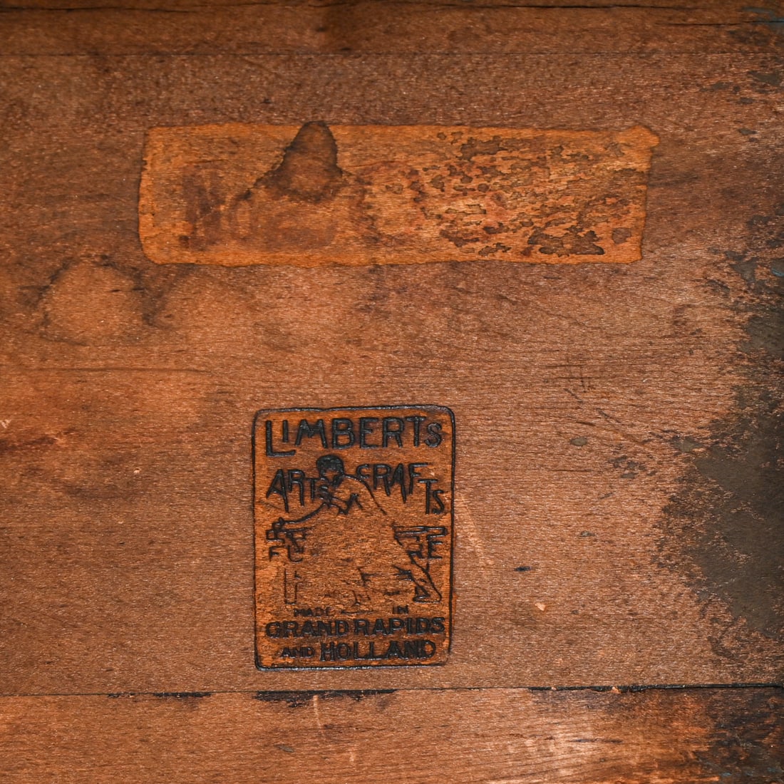 Large Limbert Oak Cricket Footstool c1910 - 6