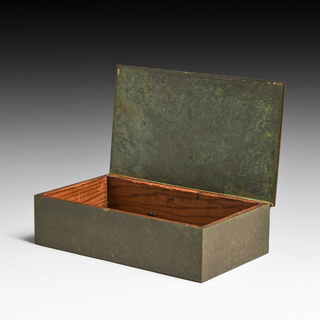 Silvercrest Sterling Silver on Bronze Eagle Box c1920s - 5