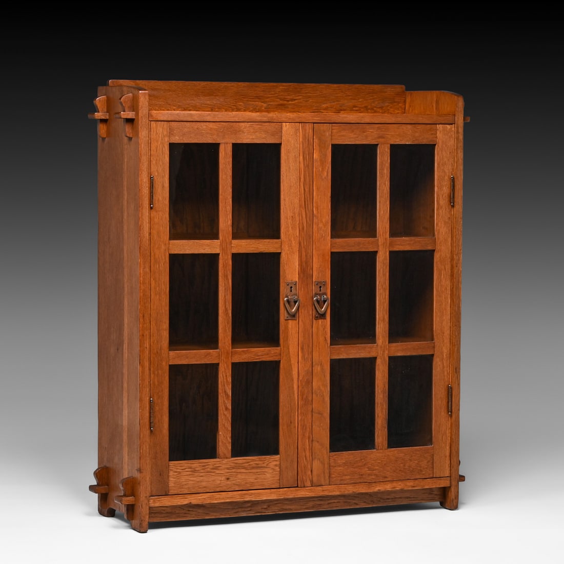 Gustav Stickley #523 Two-Door Bookcase c1910 (1 of 3)