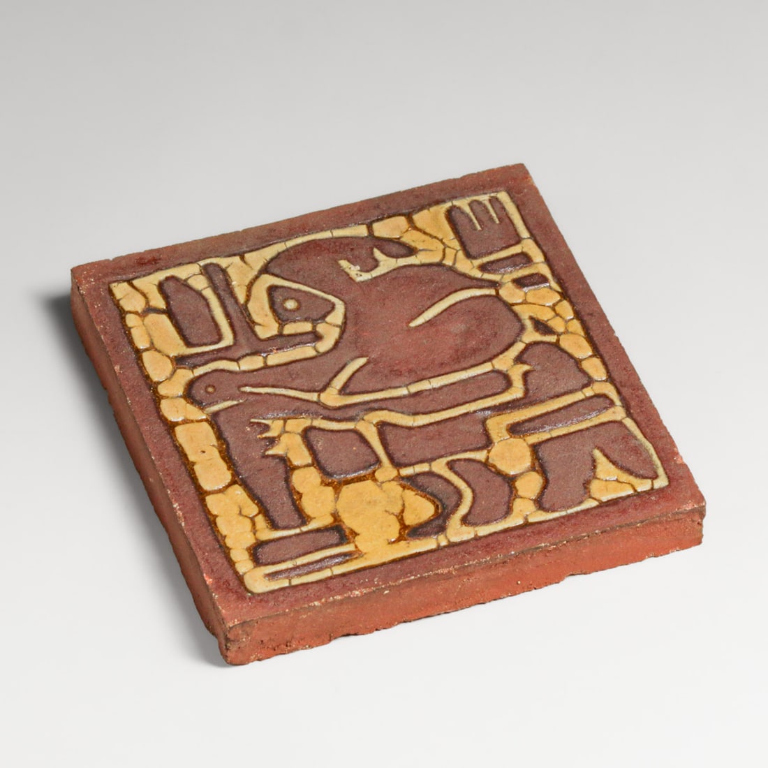 Grueby Faience Cobbler Tile c1905 - 3