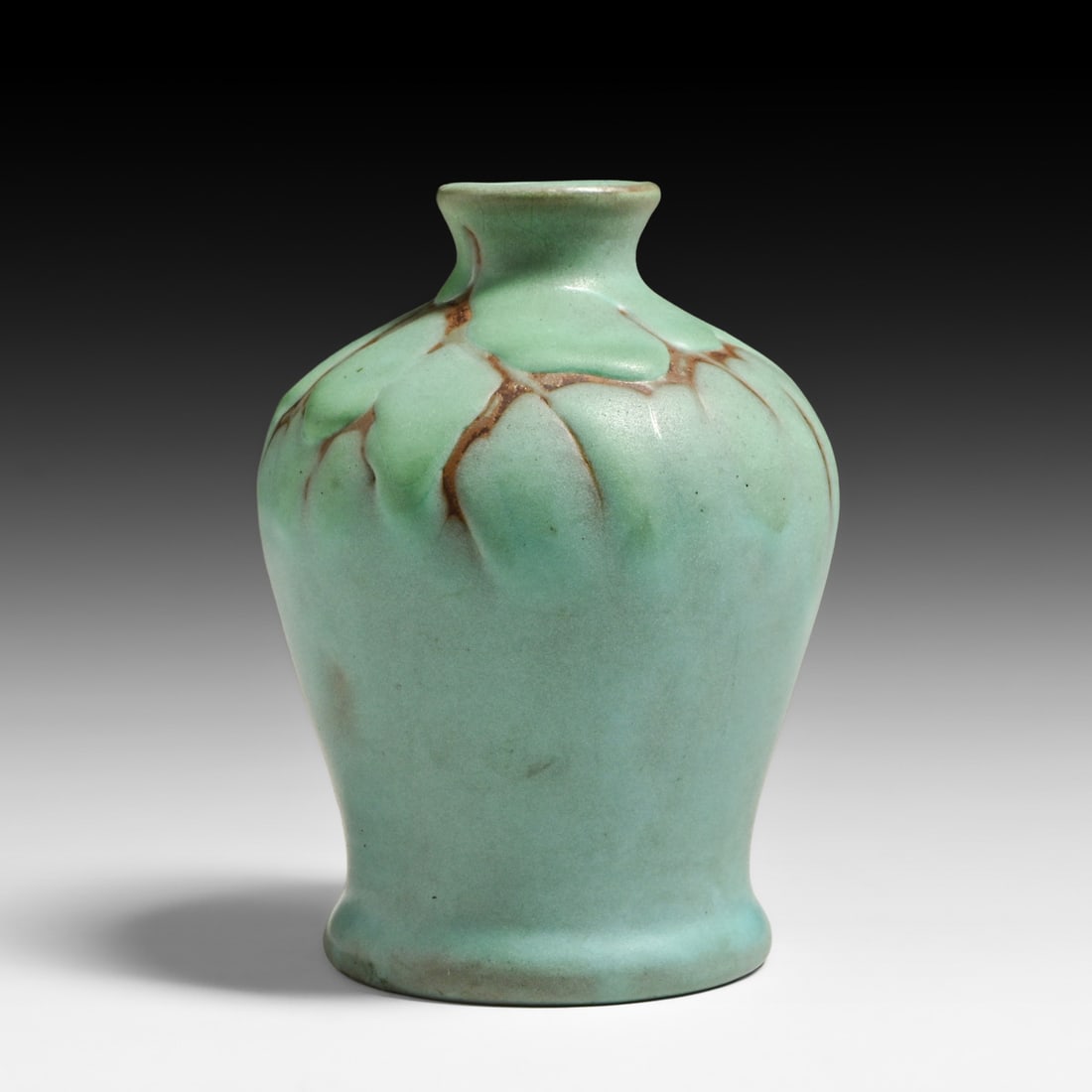Van Briggle #640 Matte Turquoise Vase 1905 (1 of 4)