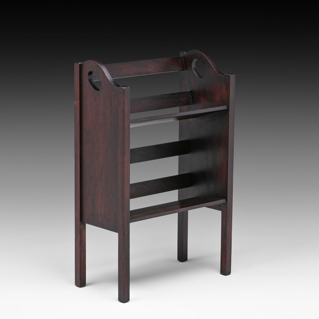 Small Lakeside Crafts Shop Mahogany Magazine Stand Bookshelf c1910 (1 of 3)
