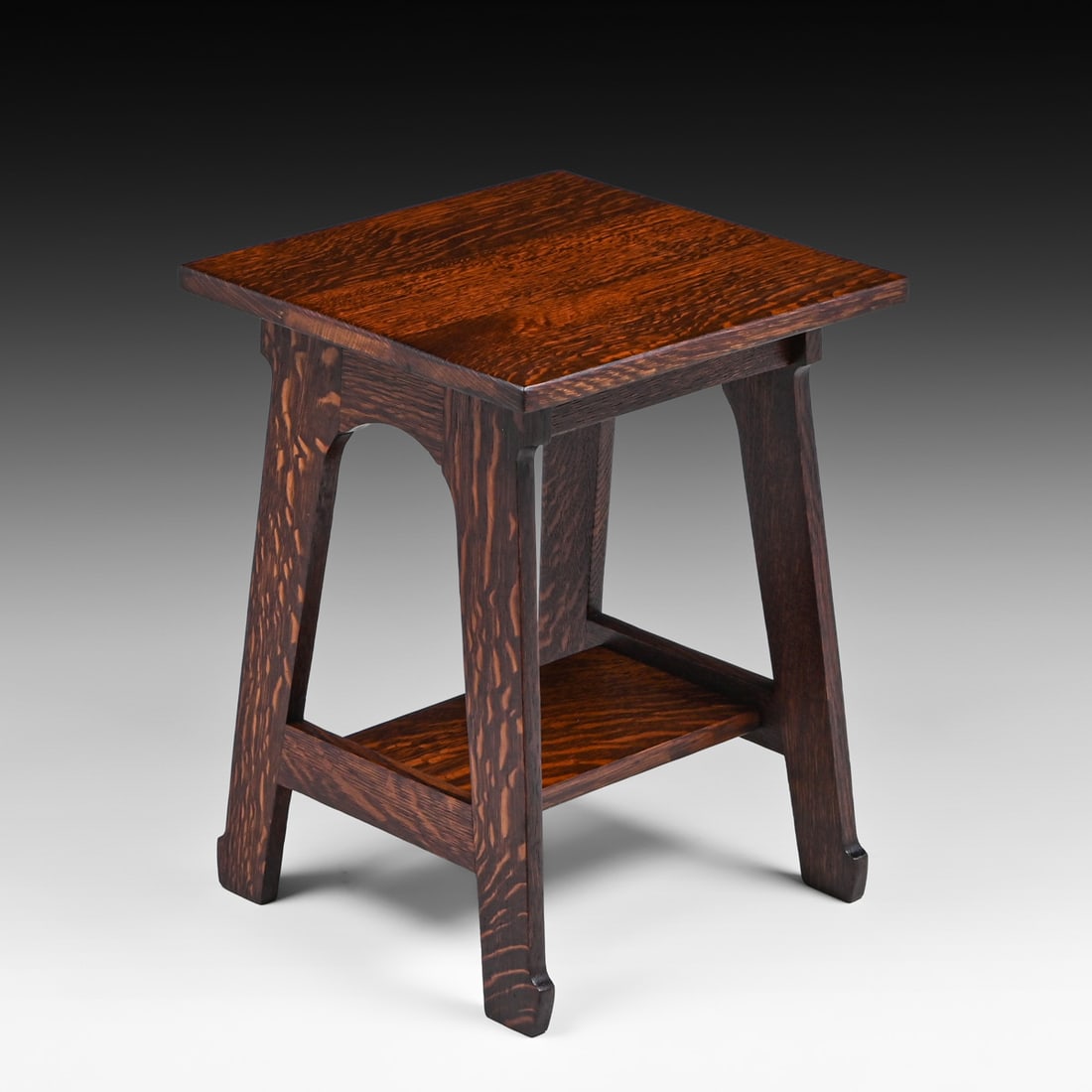 Stickley Brothers Square Oak Taboret c1910 - 2