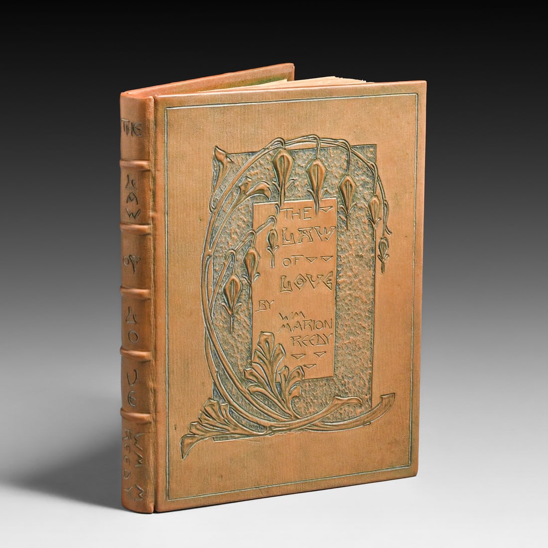 Roycroft Book: The Law of Love, Modeled Leather Art Nouveau Fuchsia 1905: Roycroft Book: The Law of Love, Modeled Leather Art Nouveau Fuchsia 1905. Exquisite workmanship and the only known example of this model leather design. 8.5"h x 5.75"w FREE NATIONWIDE SHIPPING Free