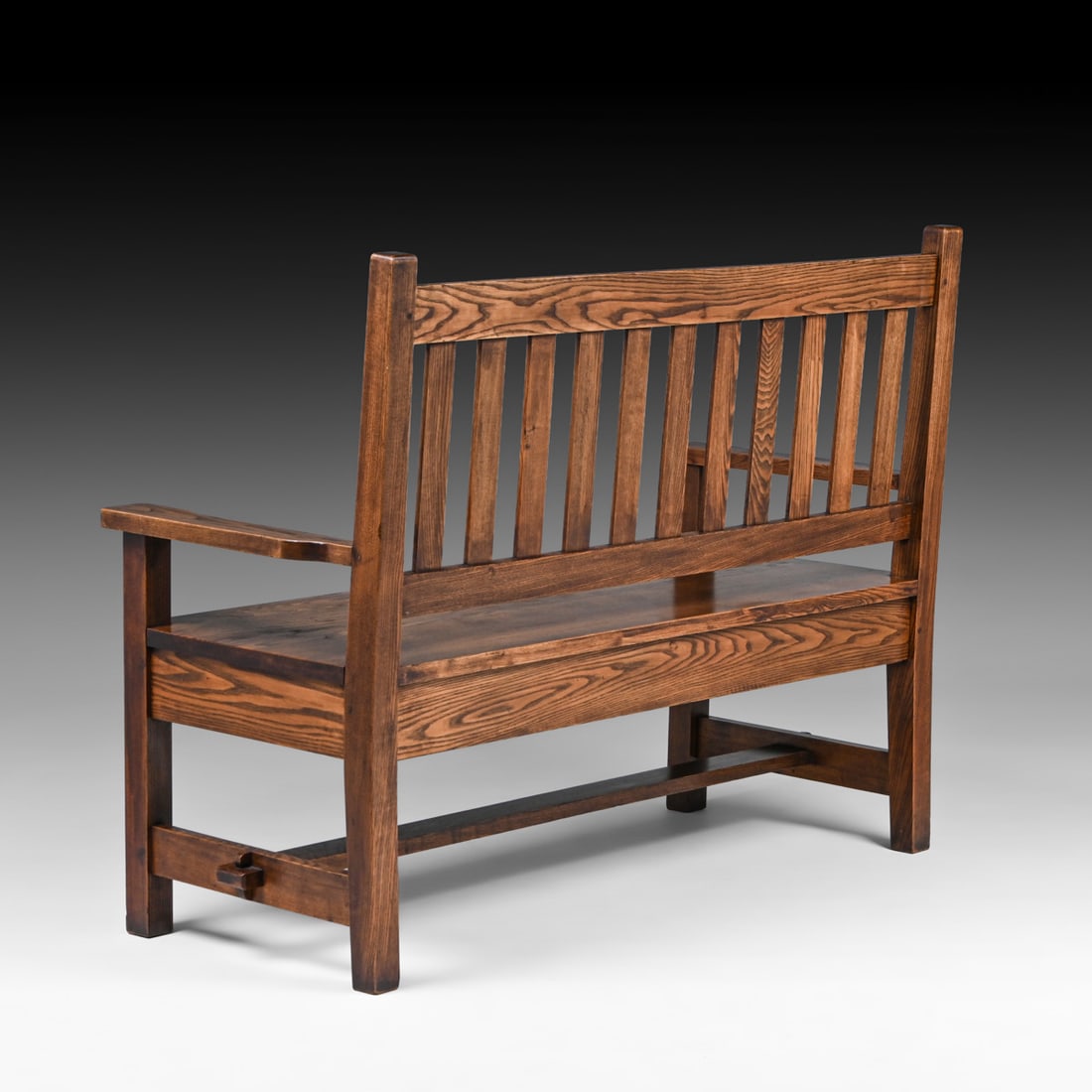 Roycroft #093 Chestnut Bench c1905 - 5