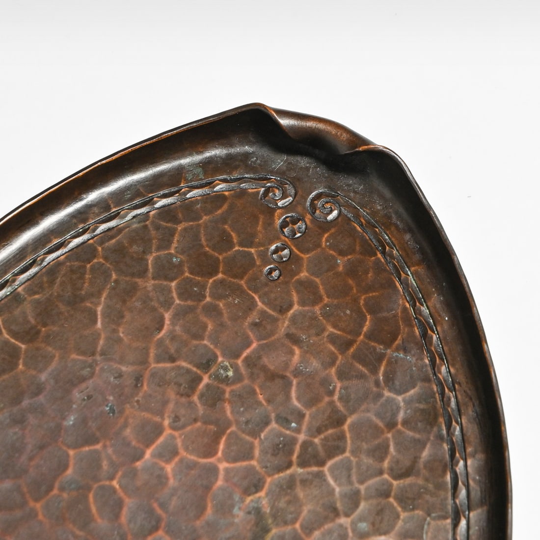 Roycroft Hammered Copper Oval Tray c1915 - 4