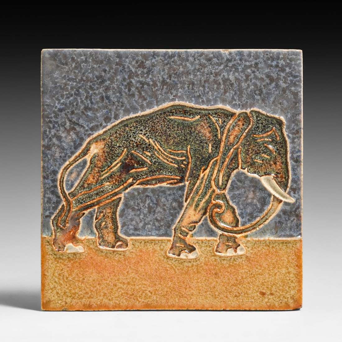 Royal Delft Elephant Tile c1910: Royal Delft Elephant Tile c1910. Unsigned. Perfect condition. 4.25" x 4.25" FREE NATIONWIDE SHIPPING Free Nationwide Shipping within the lower 48 states for all purchases at our Two-Day Auction.