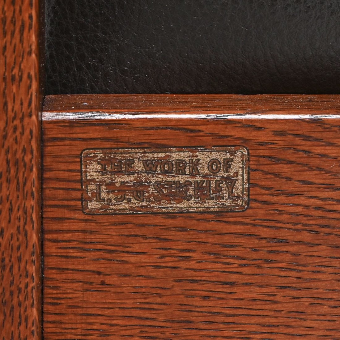 L&JG Stickley Slatted Rocker c1908-1912 - 4
