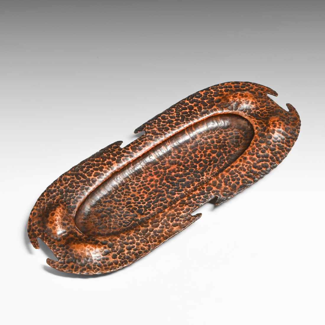 Arts & Crafts Period Hammered Copper Pen Tray c1910 (1 of 4)
