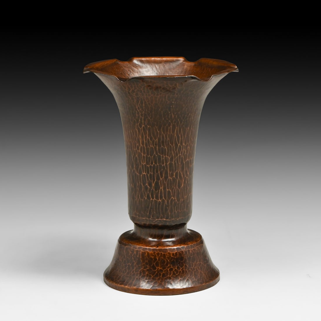 Dirk van Erp Hammered Copper Flared Vase c1915 (1 of 5)