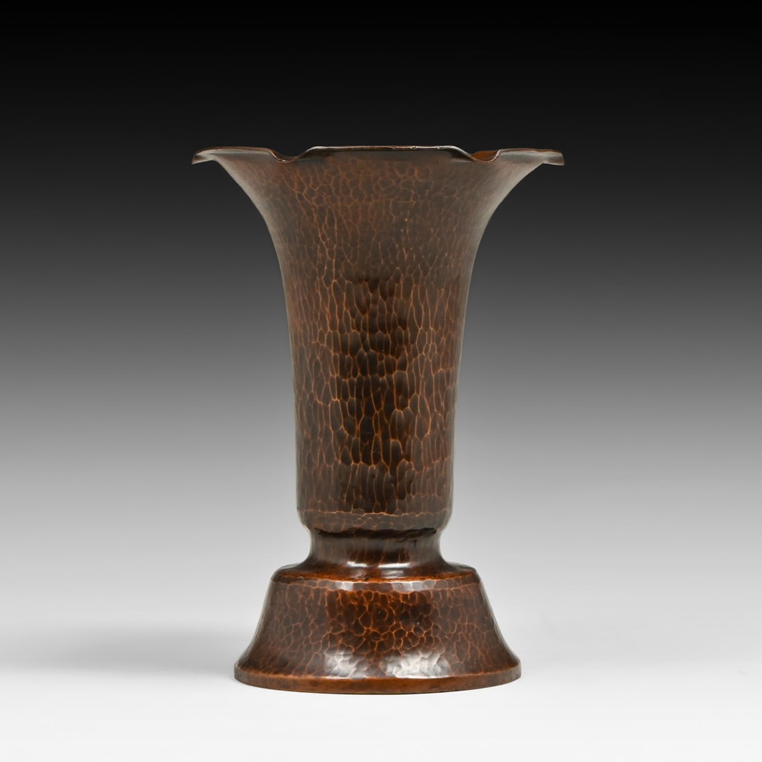 Dirk van Erp Hammered Copper Flared Vase c1915 - 2