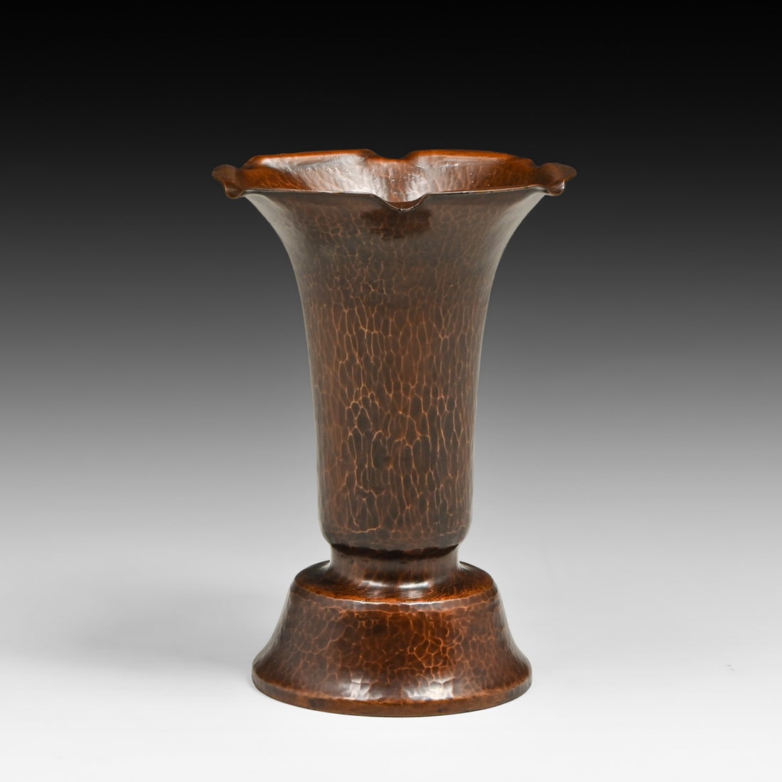 Dirk van Erp Hammered Copper Flared Vase c1915 - 3