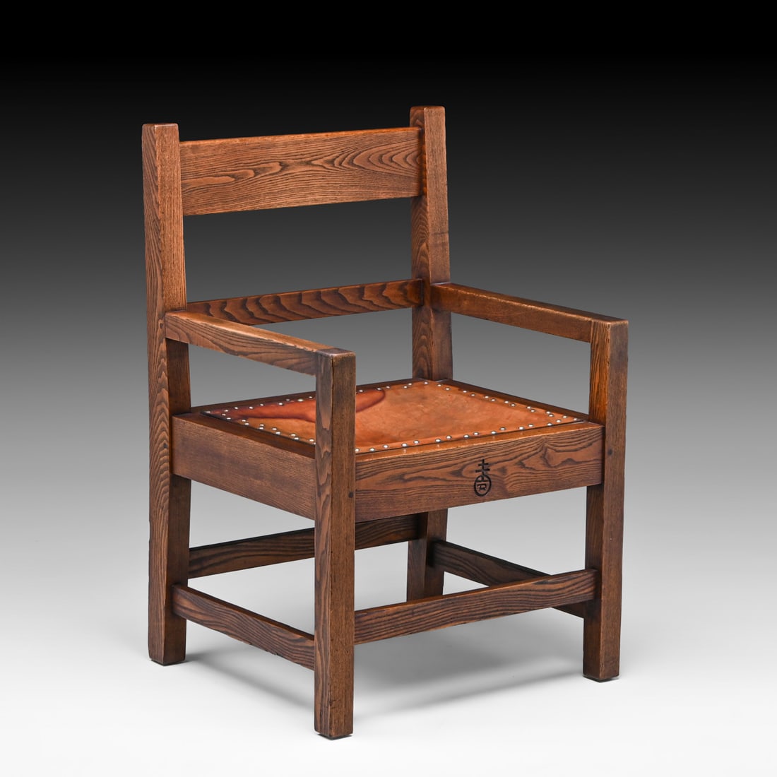 Roycroft Chestnut Armchair c1905 (1 of 4)